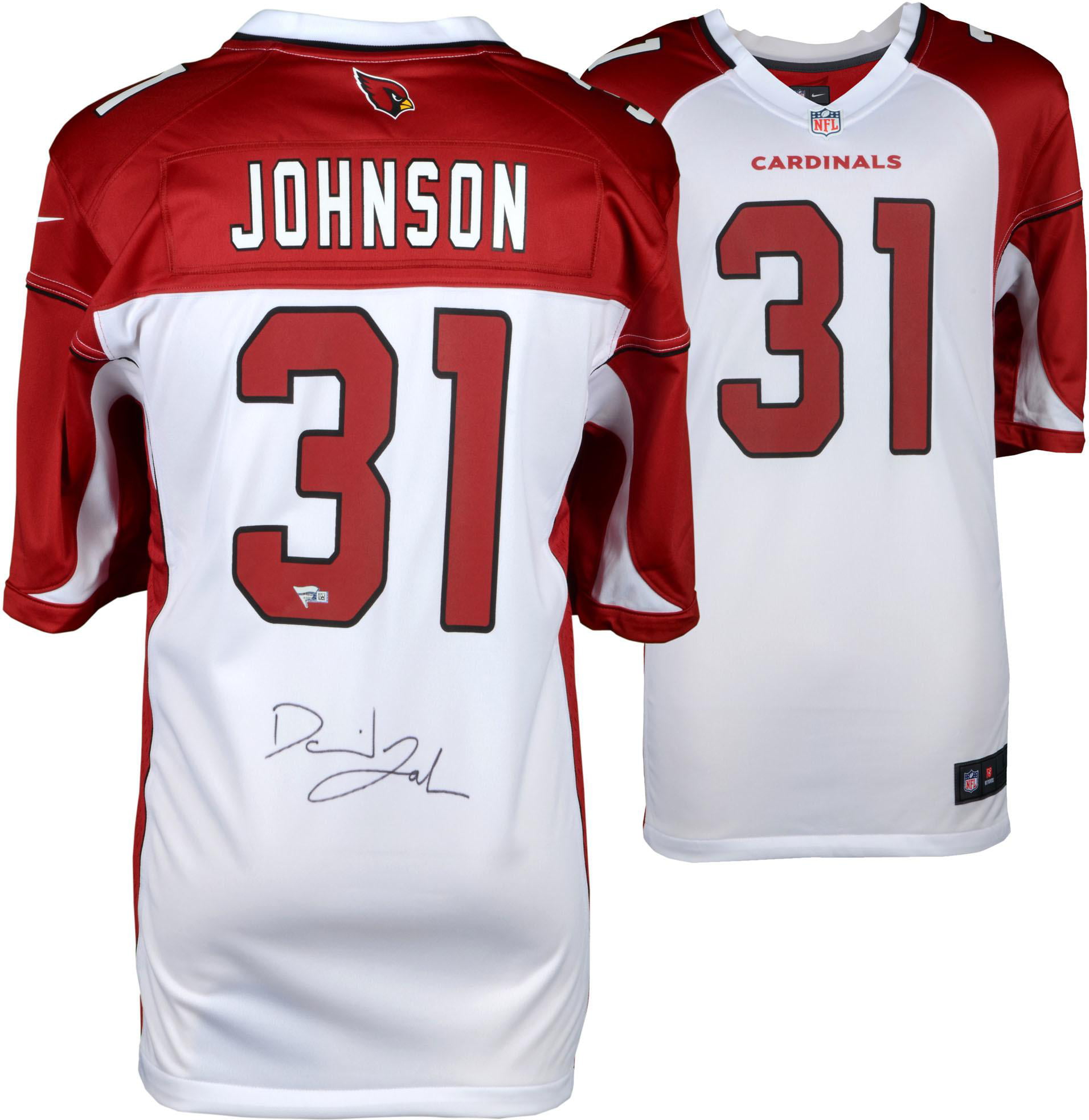 David Johnson Arizona Cardinals Autographed White Game Jersey ...