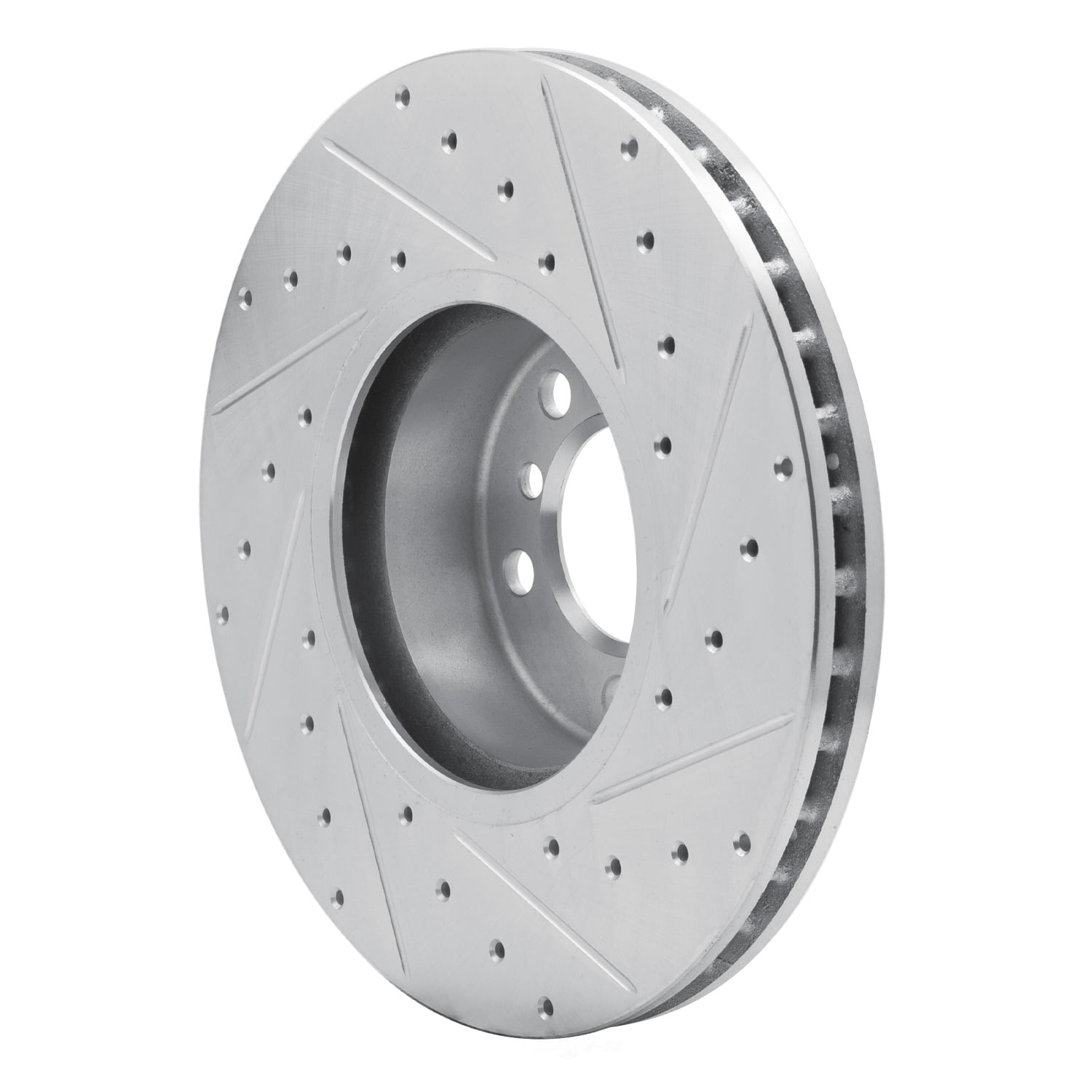 Dynamic Friction Company 631-31108L DFC Brake Rotor - Drilled And Slotted - Silver