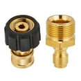 thumbnail image 1 of High Pressure Washer Adapter Set Quick Connect Kits Tool to Wand M22 to 1/4 Quick Connect, 1 of 7