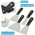 thumbnail image 3 of 7Pcs Putty Knife Set, Drywall Paint Scraper Tools with Storage Bag, Stainless Steel Spackling Taping Knife Tool for Repairing Mud, Applying Putty, Removing Wallpaper, 3 of 7