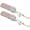 Pink, variant on 2 Pcs Blue Pearl Waterfall Tassel Side Hair Clips for Women Bridal Wear