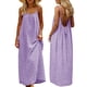 thumbnail image 1 of Una Línea de Vestidos de Verano para las Mujeres 2025 sin Mangas Cami sin Espalda Vestido de Sol Largo Corria de Espagueti Vestidos para las Mujeres, 1 of 9