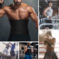 thumbnail image 6 of Waist Trimmer for Men Sauna Waist Trainer Slimming Sweat Belt Workout Stomach Shaper Neoprene-Free Waist Cincher, 6 of 6