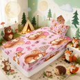 thumbnail image 5 of Erosebridal Squirrel Twin Sheets for Girls, Birthday Party Bedding, 3pcs 1 Flat Sheet 1 Fitted Sheet and 1 Pillowcase, 5 of 6