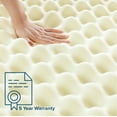 thumbnail image 4 of Zinus 1.25” Copper Cooling Memory Foam Mattress Topper, King, 4 of 10