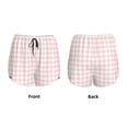 thumbnail image 5 of Lsque Checkboard Printed Women's Running Shorts with Liner Pockets,Elastic Quick Dry Workout Athletic Gym Yoga Shorts,Womens High Waist Shorts-X-Large, 5 of 9