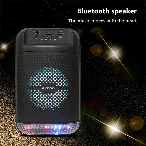 Hwkond Bluetooth Speakers Portable Bluetooth Speakers With Double Subwoofer Bass Bluetooth 5.0 Wireless Speaker Support FM Radio Small Stereo Sound System For Home Party On Clearance