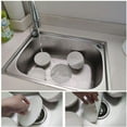 thumbnail image 3 of Tapón de silicona para fregadero de 2 piezas, tapón de drenaje de goma de silicona universal para cocinas, baños y lavandería (blanco), 3 of 5