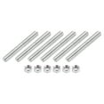 thumbnail image 1 of 3/8"-16 Fully Threaded Rod, 6Pack 304 Stainless Steel 3.1" Long Threaded Screw, 1 of 7