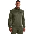 thumbnail image 1 of Chaqueta Under Armour para hombre, forro polar, cierre 1/4, color verde marino, 1 of 7