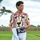 thumbnail image 3 of Balery Pink Cheetah Art Camisa Polo de Hombre con Estampado, de Manga Corta y Tejido Medio, Camisa Tipo Golf Polo-Large, 3 of 6