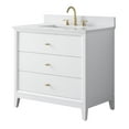 thumbnail image 3 of Vanity Art 36" Bathroom Vanity with Sink and Engineered Marble Top, Freestanding Storage Cabinet with 3 Drawers, 3 of 6