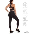 thumbnail image 6 of Wellfit Women's High-Waist Leopard Print Scrunch Butt Performance Leggings, L, Black, 6 of 8