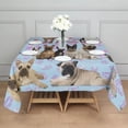 thumbnail image 3 of French Bulldogs Square Tablecloth,Waterproof Square Table Cover,Wipeable Spillproof Washable Table Cover for Home Kitchen Party Decor 42"X42"(107x107cm), 3 of 6