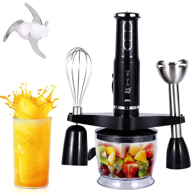 Batidora De Inmersion 3 En 1 Multifuncional 600w 3 Velocidades Accesorios Intercambiables You