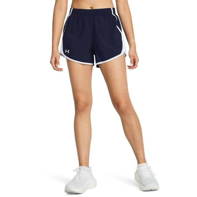 Shorts Under Armour Fly By para Mujer Azul Marino Blanco Talla XX-Large