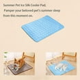 thumbnail image 3 of MetalJC Cooling Mat for Dogs, Ice Silk Pet Sleep Mat for Large Dogs Cats, Cat Cooling Pad Ice Blanket, 3 of 9