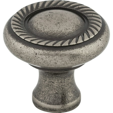Top Knobs M329 Swirl Cut Knob 1 1/4" - Pewter Antique