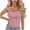 Light Pink, variant on Spaghetti Strap Crop Tank Tops for Women Cute Summer Camisoles for Teens Fitted Basic Layering Cami Undershirts (Pink, One Size)