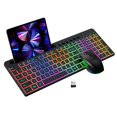 thumbnail image 3 of Teclado Y Mouse Inalámbricos, 6 Teclas De Control Multimedia Teclado De Juego Inalámbrico 115 Teclas 2.4g Para Laptop, 3 of 7