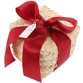 thumbnail image 4 of Worgeous Woven Storage Basket with Ribbon Small Gift Basket Woven Bamboo Basket Small Gift Holder, 4 of 8