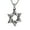 Silver, variant on HZMAN Magen Star of David Pendant Necklace Women Men Chain Silver Stainless Steel Israel Necklace (Silver)