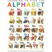Gerard Aflague Collection 18x24 Children's Sign Language Alphabet Poster - Off-Set Printed, Cold Laminated Only
