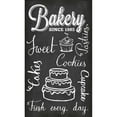 thumbnail image 2 of Haase, Andrea 10x14 Black Modern Framed Museum Art Print Titled - Chalkboard Fresh Bakery, 2 of 4