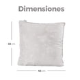 thumbnail image 3 of Cojines de Chenille Cuadrados para Sofa Dormitorio Oficina Set de 2 piezas Plateado GAON, 3 of 7