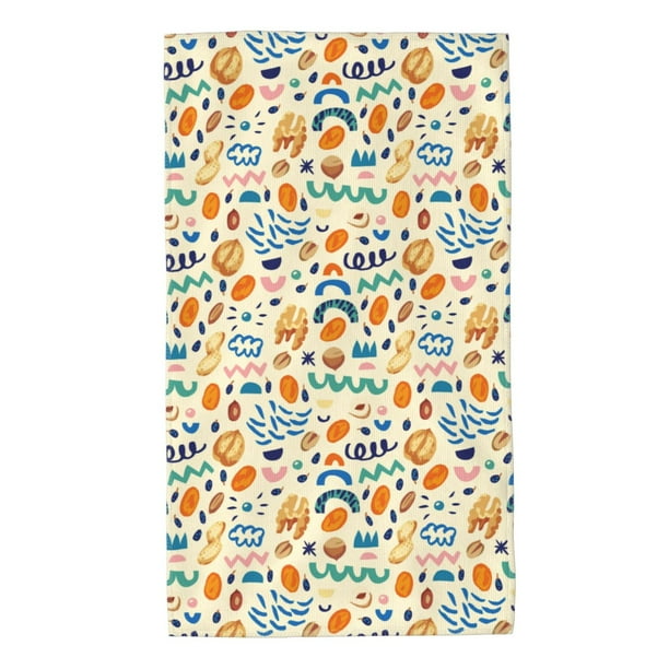 Balery Peanuts 8 Toalla de Microfibra Premium con Estampado – 27.5x16 pulgadas, Alta Absorción, Suave y Aterciopelada, Secado Rápido