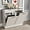 Off White-Double, variant on Double Tilt Out Trash Cabinet, Kitchen Island with Trash Storage, Trashcan Cabinet for Kitchens, Wood Cabinet with Trash Can Pull Out, Dog Proof Trash Can (Dusty Brown-Double, Single/Double)