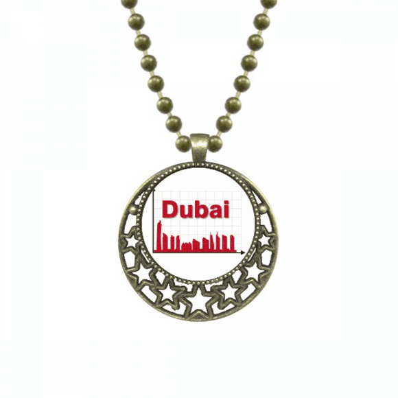 Urban Outline Axis Dubai Pendant Star Necklace Moon Chain Jewelry