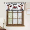 thumbnail image 2 of Laundry Room Window Valance,Vintage Farmhouse Rustic Watercolor Hanging Clothes Laundry Windows Small Short Treatment Drapes for Living Room Kitchen 1 Piece,54x18 Inch, 2 of 4