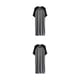 thumbnail image 2 of Ropa de dormir cómoda Qarigey para hombre algodón Negro y gris oscuro XXXXL, 2 of 6