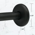 thumbnail image 3 of Westbrass D300-1-62 1/2" IPS x 6" Shower Arm with Flange, Matte Black, 3 of 8