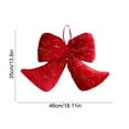 thumbnail image 3 of Christmas Tree Wreath Bow Large Red Gift for Xmas Ornament Holiday Handmade Home Wedding Indoor/Outdoor Decoration, 3 of 6
