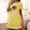 Yellow, variant on ATENAR Nightgowns for Women,Womens Nightgown,Comfort Fit,Breathable,Short Sleeves,Printed,Orange,S(US:4)