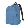 thumbnail image 1 of Disketp Blue Gingham Mochila de Lona Estampada, Mochila Escolar de Viaje Ligera para Estudiantes y Portátil-Medium, 1 of 5
