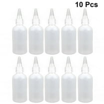 PAMINGONO Refillable Travel Dispenser Bottle with Needle Mouth Squeeze Design for Liquid Storage  10 Pcs White 100ML