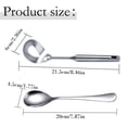 thumbnail image 3 of 2 Pcs Meatball Spoon Set, Stainless Steel Meatball Maker Scoop with Hole, Manual Meat Ball Shaper, Food Paste Scooping Tool, Non‑slip Long Handle Kitchen Gadget, Ergonomic Meatball Forming Utensil, 3 of 6
