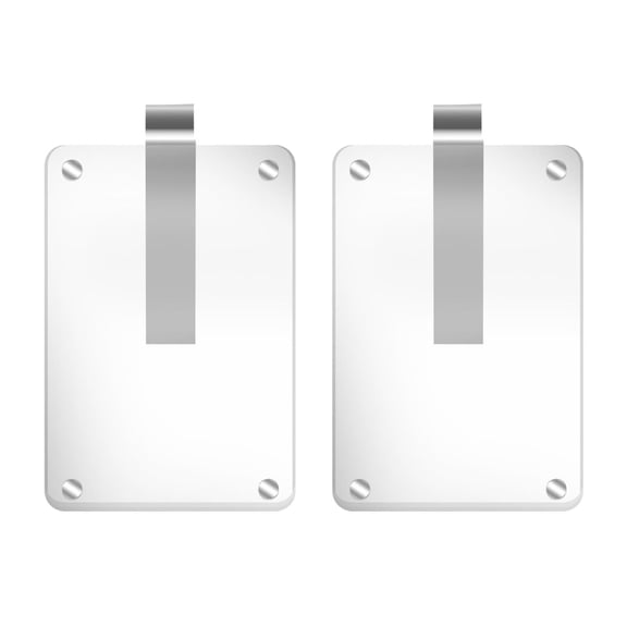 2-Pack Magnetic Car Photo Frames – Clear Acrylic Sun Visor Holders for Family, Pets & Travel Memories, Scratch-Resistant & Durable