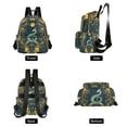 thumbnail image 4 of FORMRS Mini Backpack Purse for Women Travel Daypack Casual Shoulder Bag, Green Celestial Serpent, 4 of 7