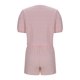 thumbnail image 5 of Camisas de Color Sólido para Mujeres Verano Manga Corta Cuello en V Cuello Delantero Corbata Camisa Pantalones Cortos Conjunto, 5 of 8