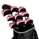 thumbnail image 4 of Juego de 10 fundas de repuesto resistentes al agua para palos de golf y maderas de driver. negro y rosa, 4 of 9