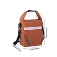 thumbnail image 4 of Tdxkok Wide Opening Insulated Lunch Bag with Reflective Stripe Detachable Strap thermal Food Carrier for Students office Work Orange, 4 of 6