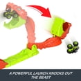 thumbnail image 5 of Hot Wheels Monster Trucks Snake Slam Takedown Playset with 1:64 Scale Bone Shaker Toy Vehicle, 5 of 7