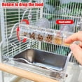 thumbnail image 3 of Comederos para Periquitos Platos para Pájaros A Prueba Salpicaduras Dispensador Comida Giratorio para Comida para Periquitos Comedero para Pájaros para Jaula Pájaros, 3 of 4