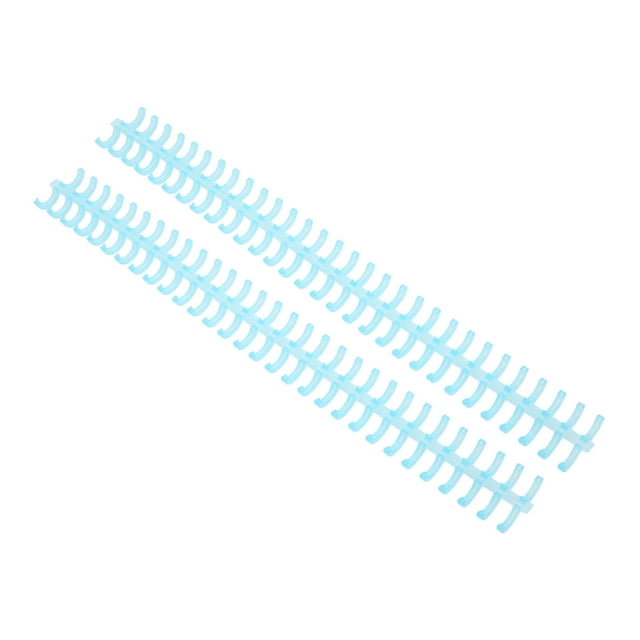 Binding Strip, PP Plastic 10 Pcs Wear Resistant Binding Comb 65 Sheet Holdable For Office Transparent Light Blue