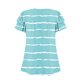 thumbnail image 5 of Camisas de Cuello de Tripulación de Manga Corta para las Mujeres Plisado Mangas de Ruffle, Cuello Redondo Casual Primavera Y Blusa de Verano, 5 of 7