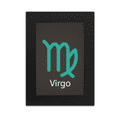 thumbnail image 1 of Virgo Constellation patron septiembre Agosto Marco de Fotos de escritorio imagen Arte Negro Pintura 5x7 pulgadas, 1 of 4